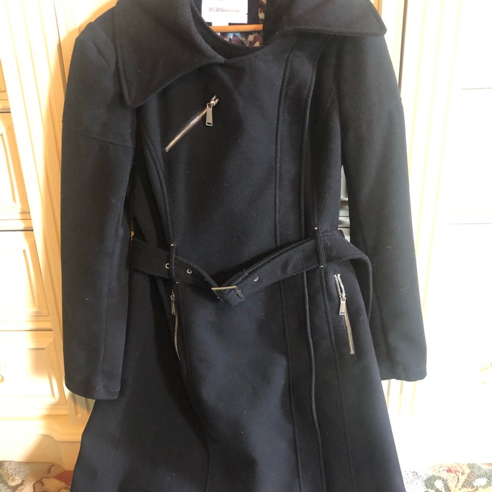 Bcbgenerations Long Black Winter Coat - image 3